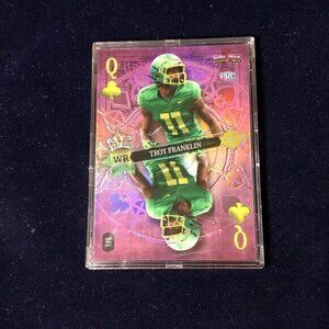 Troy Franklin 1/1 Queen of Clubs PRC 5 Card Draw Stacked Deck Purple